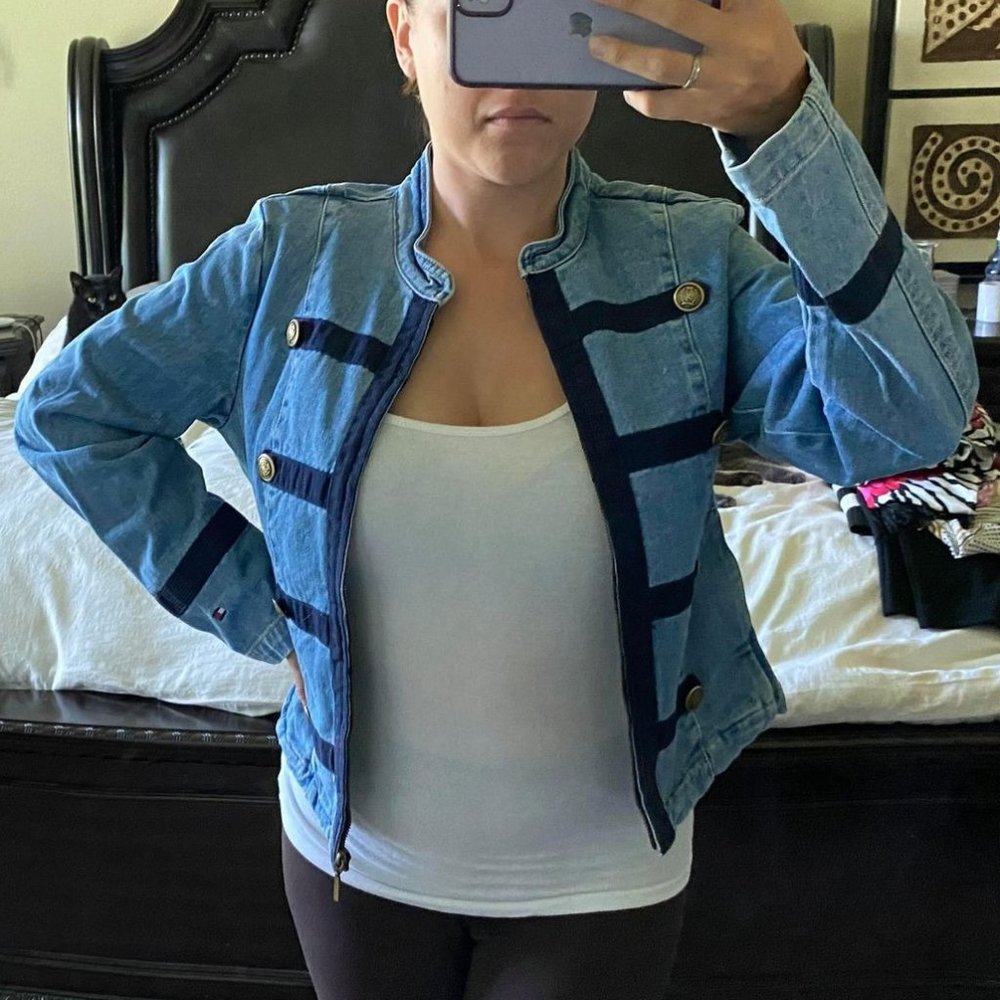 Blue Jean Zip up Jacket